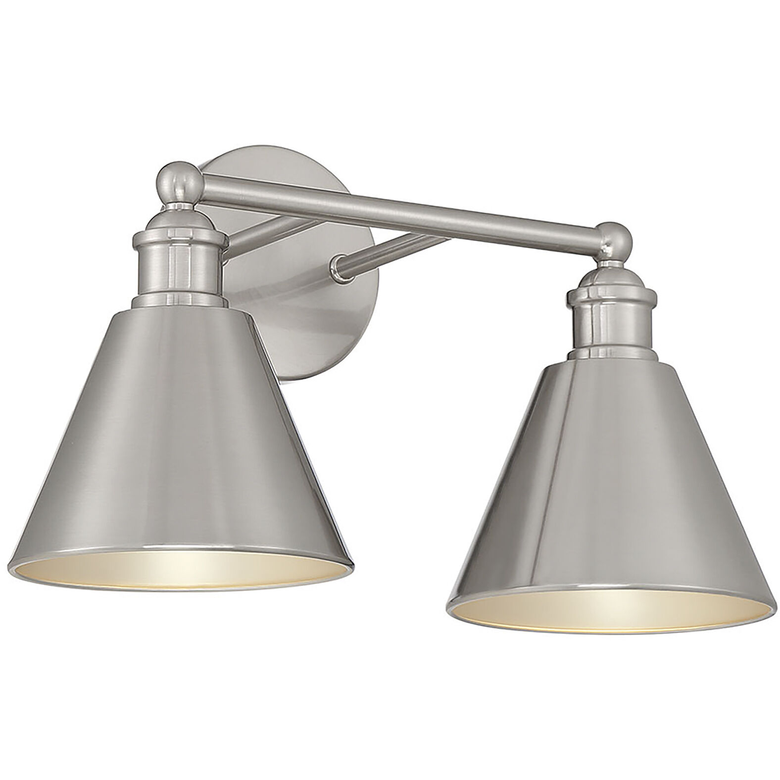 Meridian M80063BN Brushed Nickel 2 Light Vanity Light