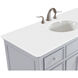 Otto 48 X 21 X 35 inch Grey Vanity Sink Set