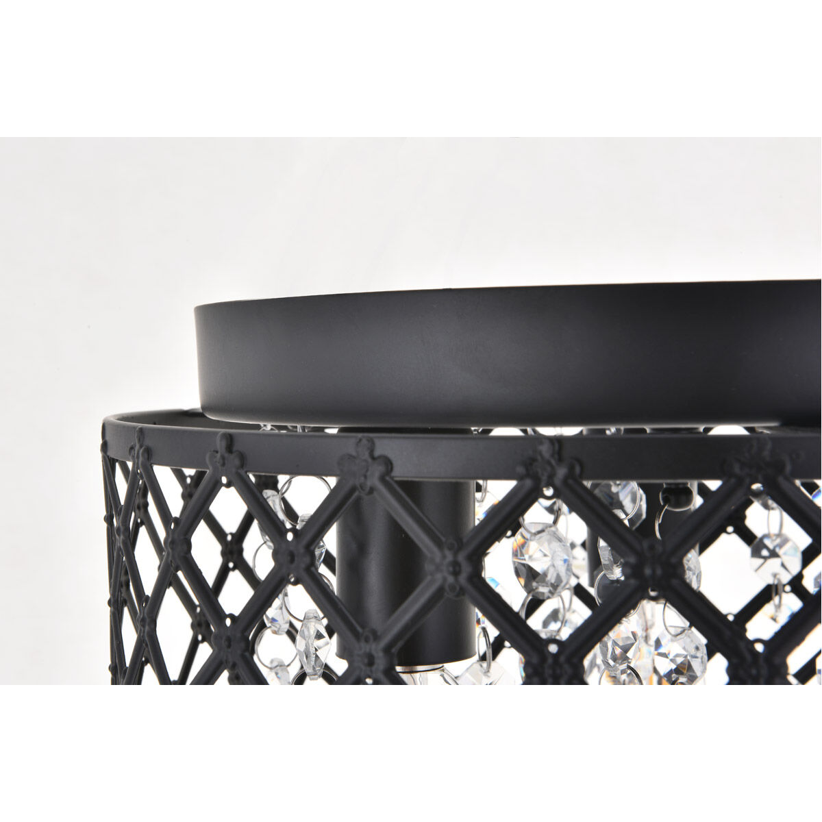 Tully 3 Light 10 inch Matte Black Flush Mount Ceiling Light