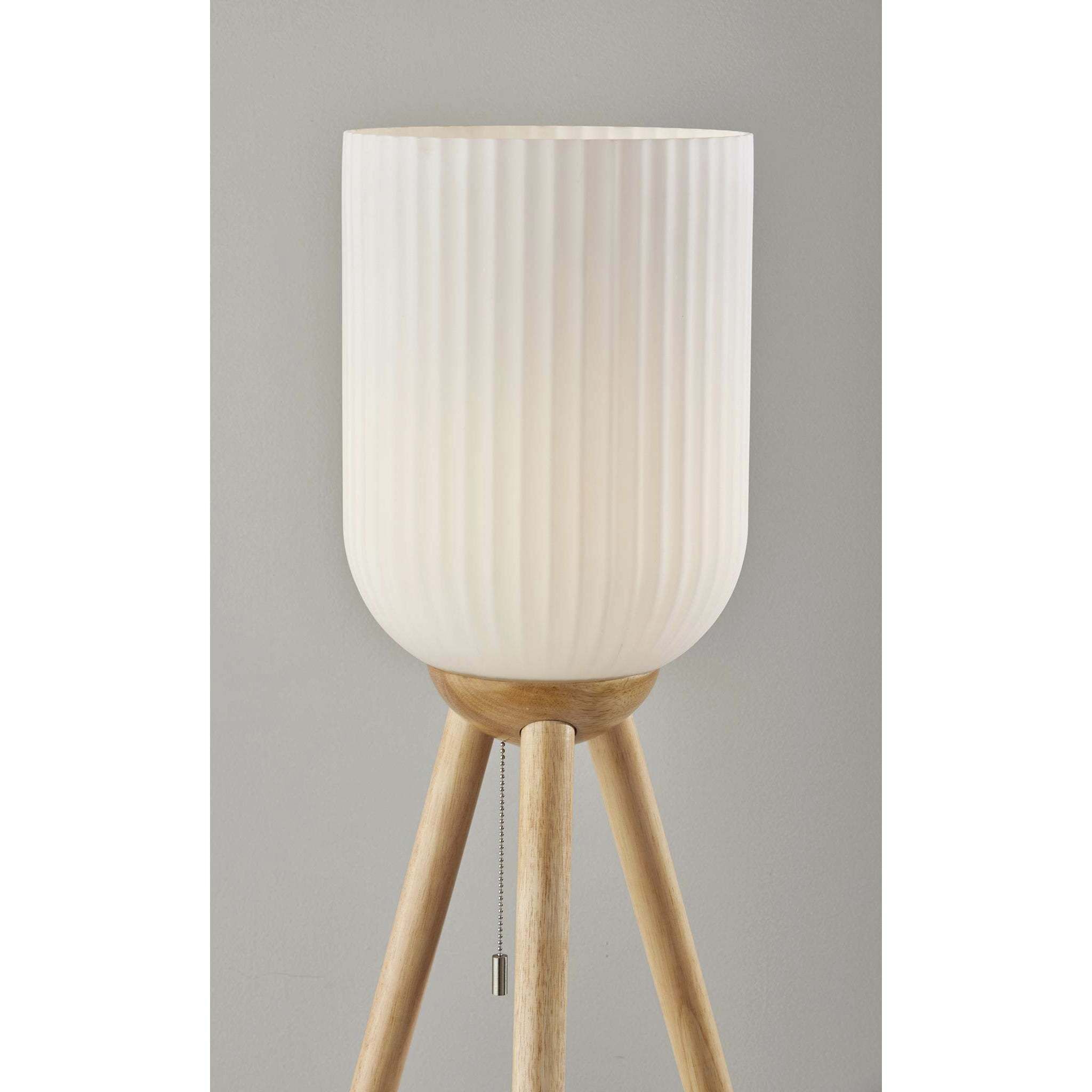 Kinsley 57.5 inch 100.00 watt Natural Wood Floor Lamp Portable Light