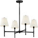 Beale 4 Light 28 inch Black Chandelier Ceiling Light