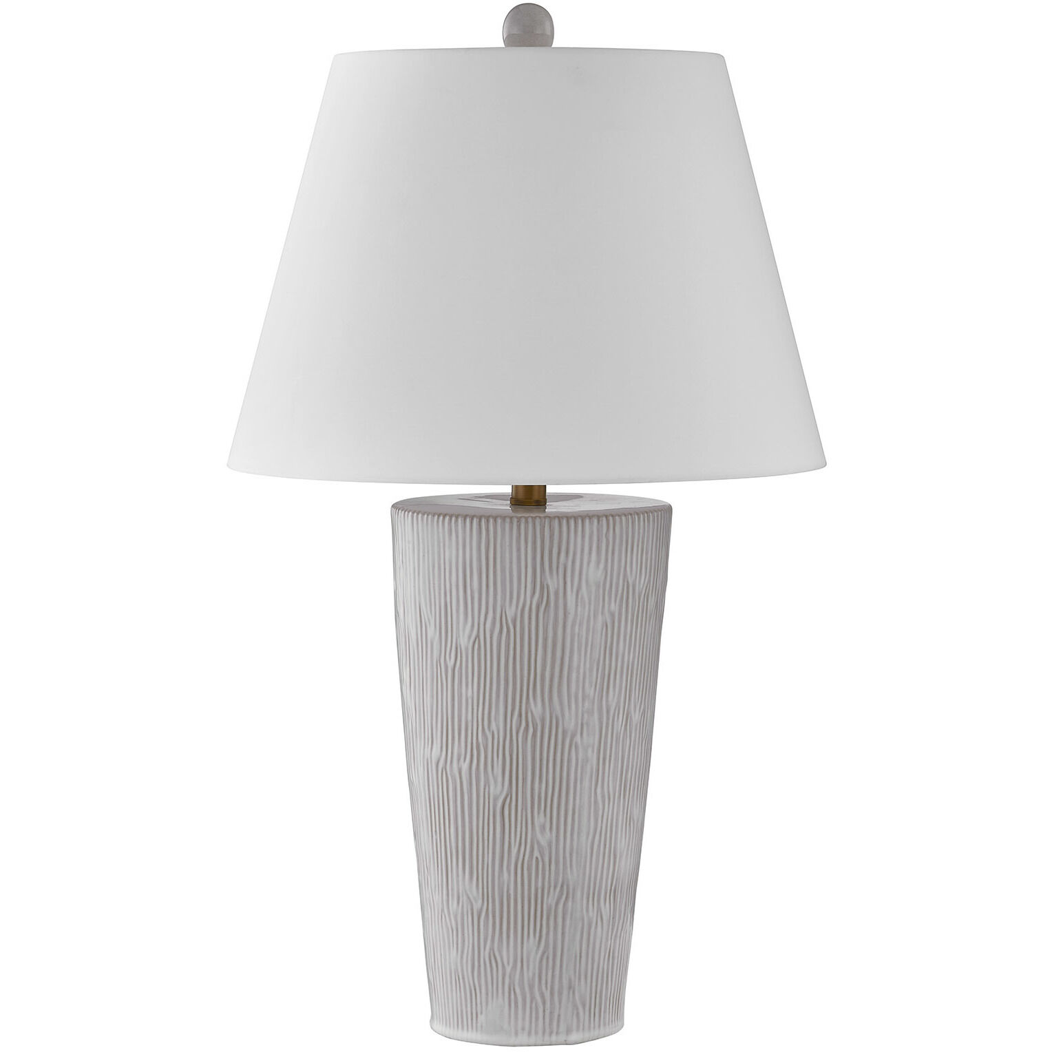James 29 inch 100.00 watt Distressed White Table Lamp Portable Light, Coco & Dash