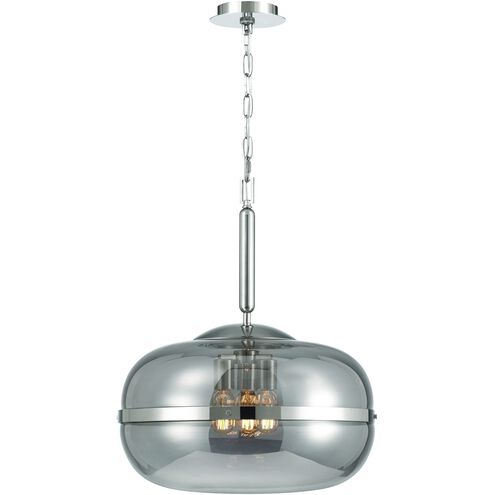 Nottingham 3 Light 19.75 inch Polished Nickel Pendant Ceiling Light