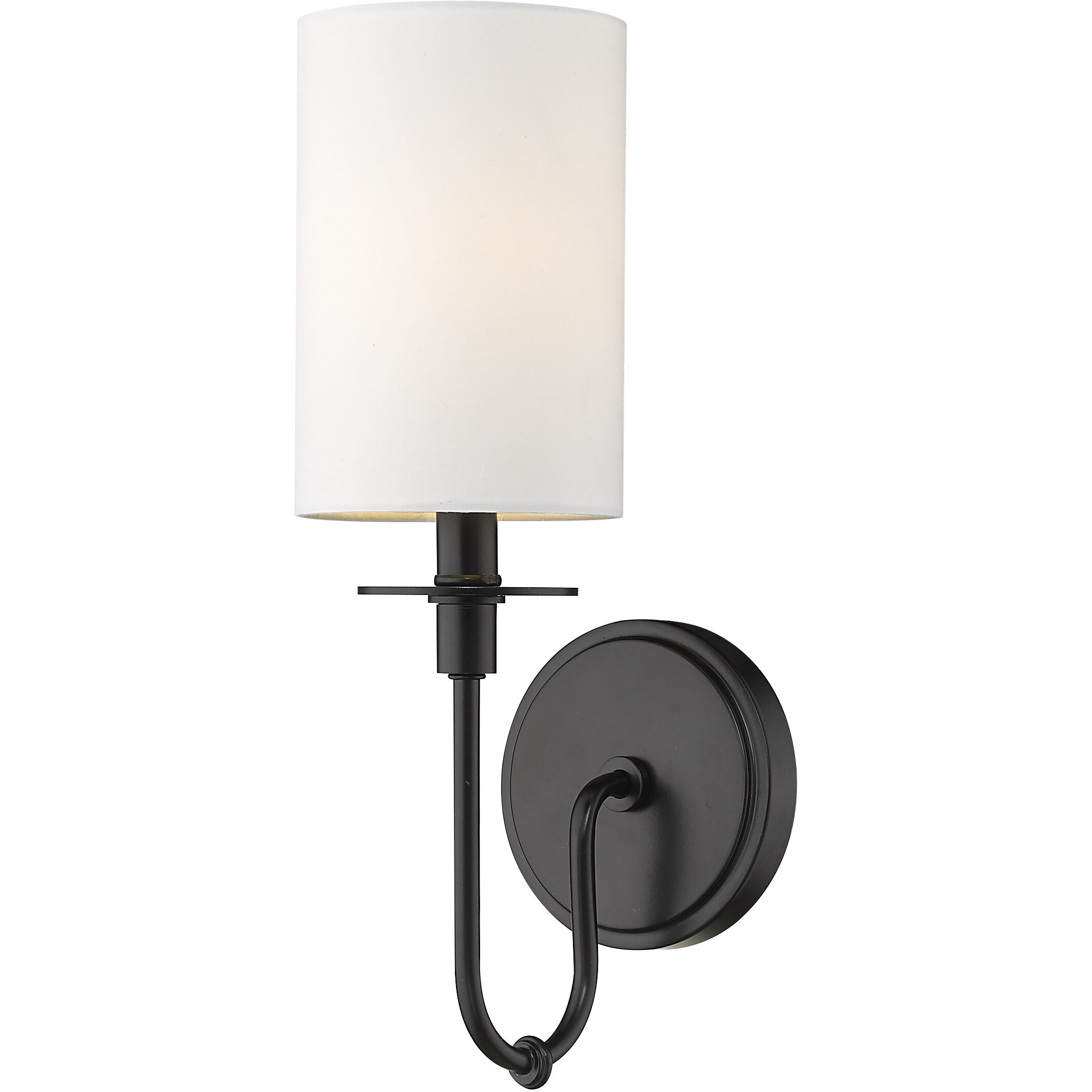 Ella 1 Light 5 inch Matte Black Wall Sconce Wall Light