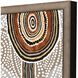Geometrics Collection Antique Silver Wood With Rubbed Edges Framed Art