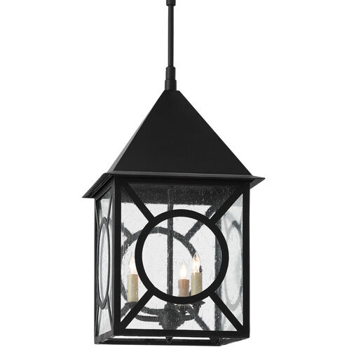 Ripley 3 Light 14.13 inch Midnight Outdoor Hanging Lantern, Large