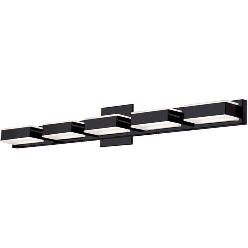 Modern LED 34 inch Matte Black Vanity Light Wall Light