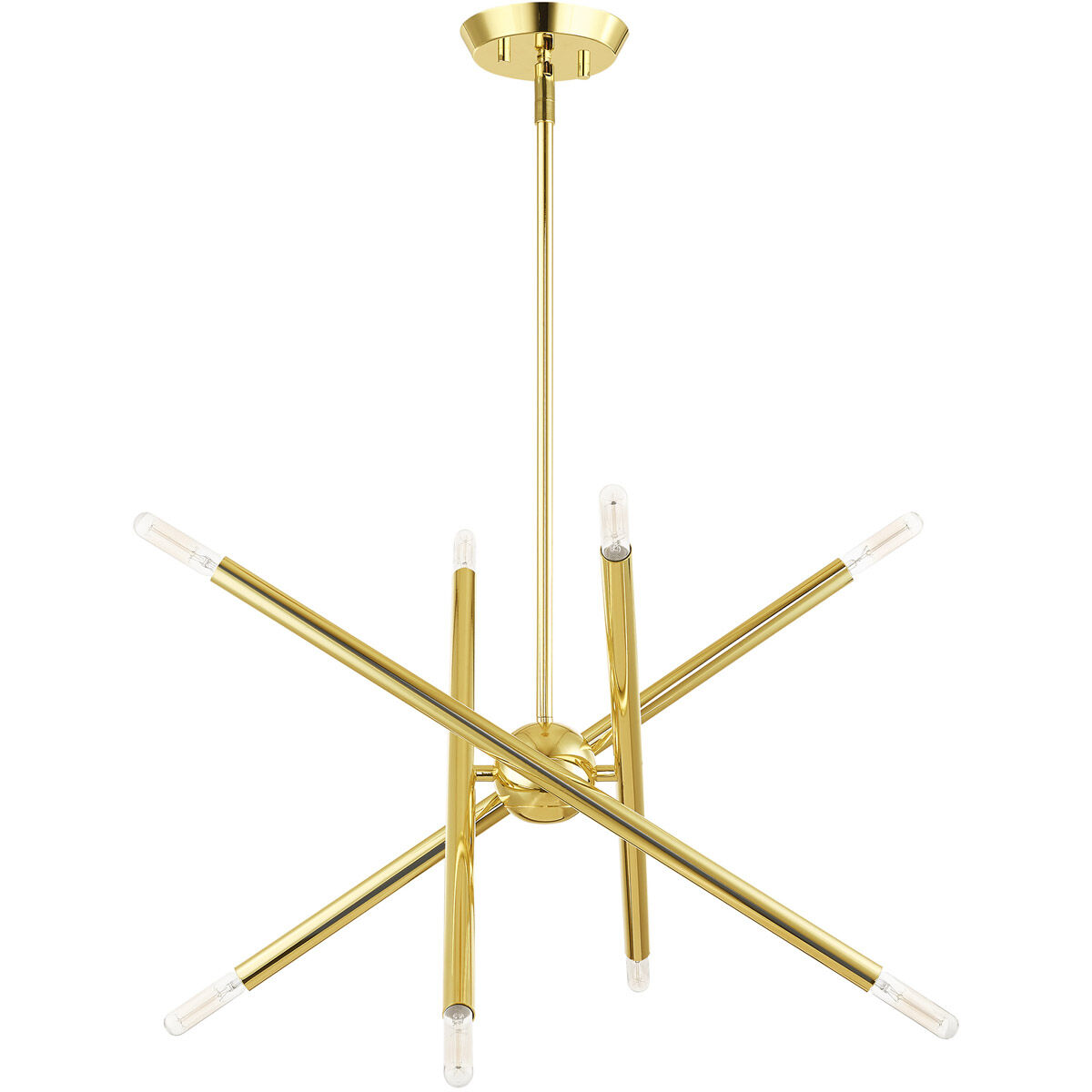 Soho 8 Light 20 inch Polished Brass Chandelier Ceiling Light