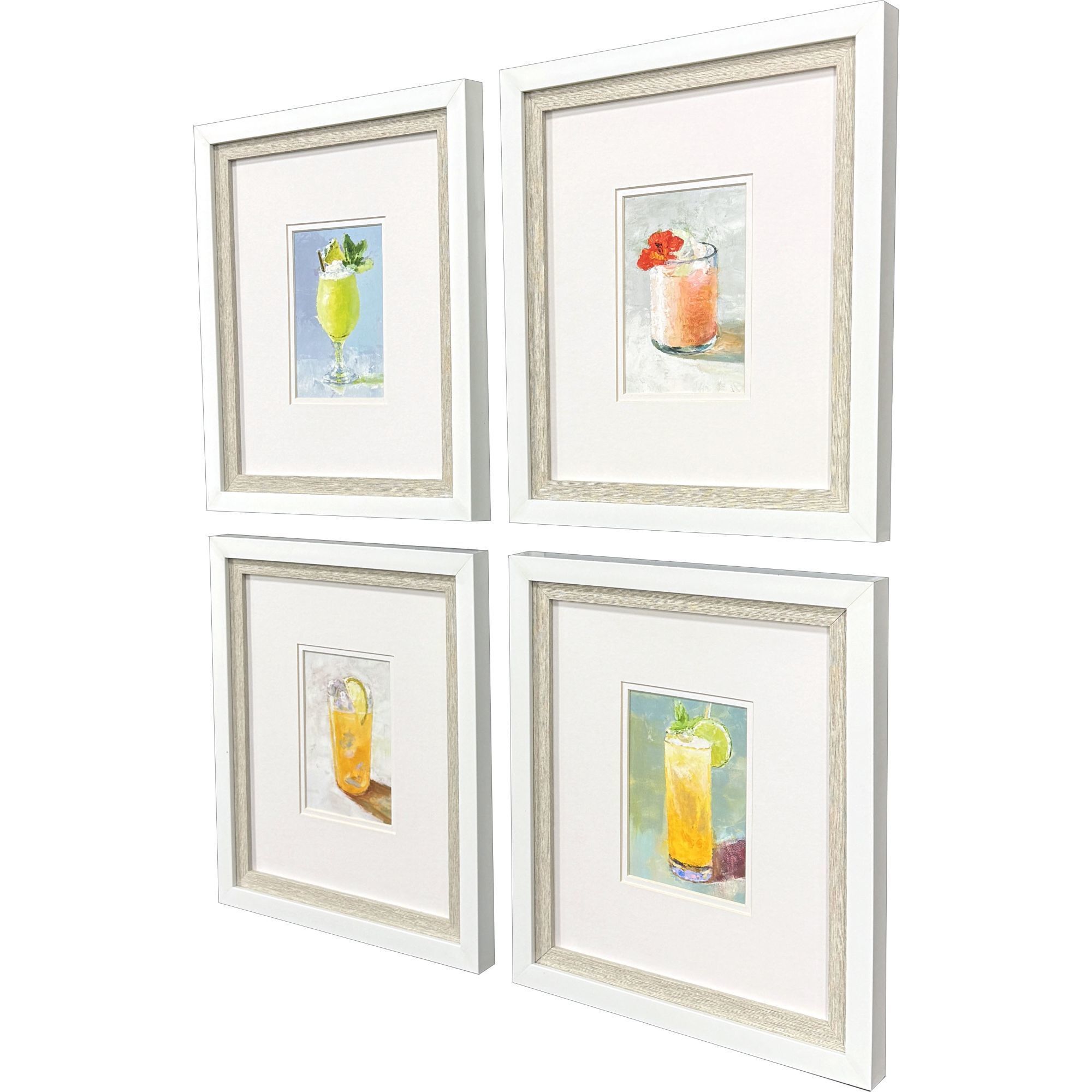 Refreshers Multi and Green and Yellow and Pink Framed Art, Propac