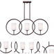 Signature 3 Light 37 inch Antique Bronze Island Pendant Ceiling Light
