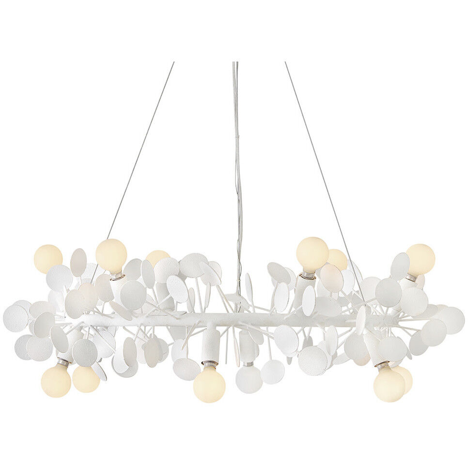 Lolli 12 Light 30 inch Textured Plaster Chandelier Ceiling Light