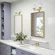 Willow 2 Light 15 inch Satin Brass Vanity Sconce Wall Light