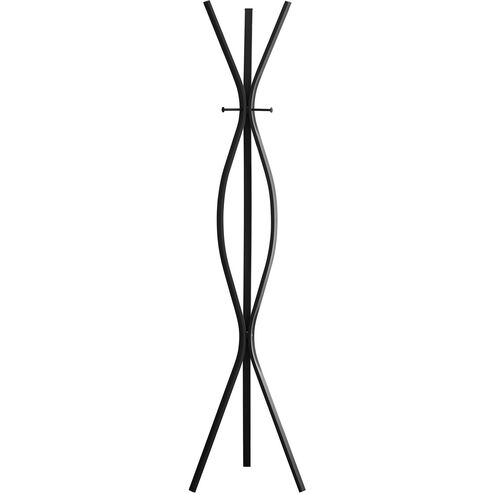 Auburn 72 inch Black Coat Rack