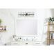 Serena 8 Light 30 inch Chrome Bath Sconce Wall Light