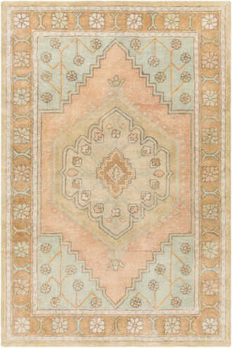 Malatya 66 X 42 inch Sage Rug in 4 X 6, Rectangle