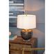 Amir 22 inch 60 watt Black/Gold/White Table Lamp Portable Light