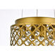 Tully 4 Light 10 inch Brass Pendant Ceiling Light