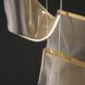 Rinkle LED 27.5 inch French Gold Multi-Light Pendant Ceiling Light