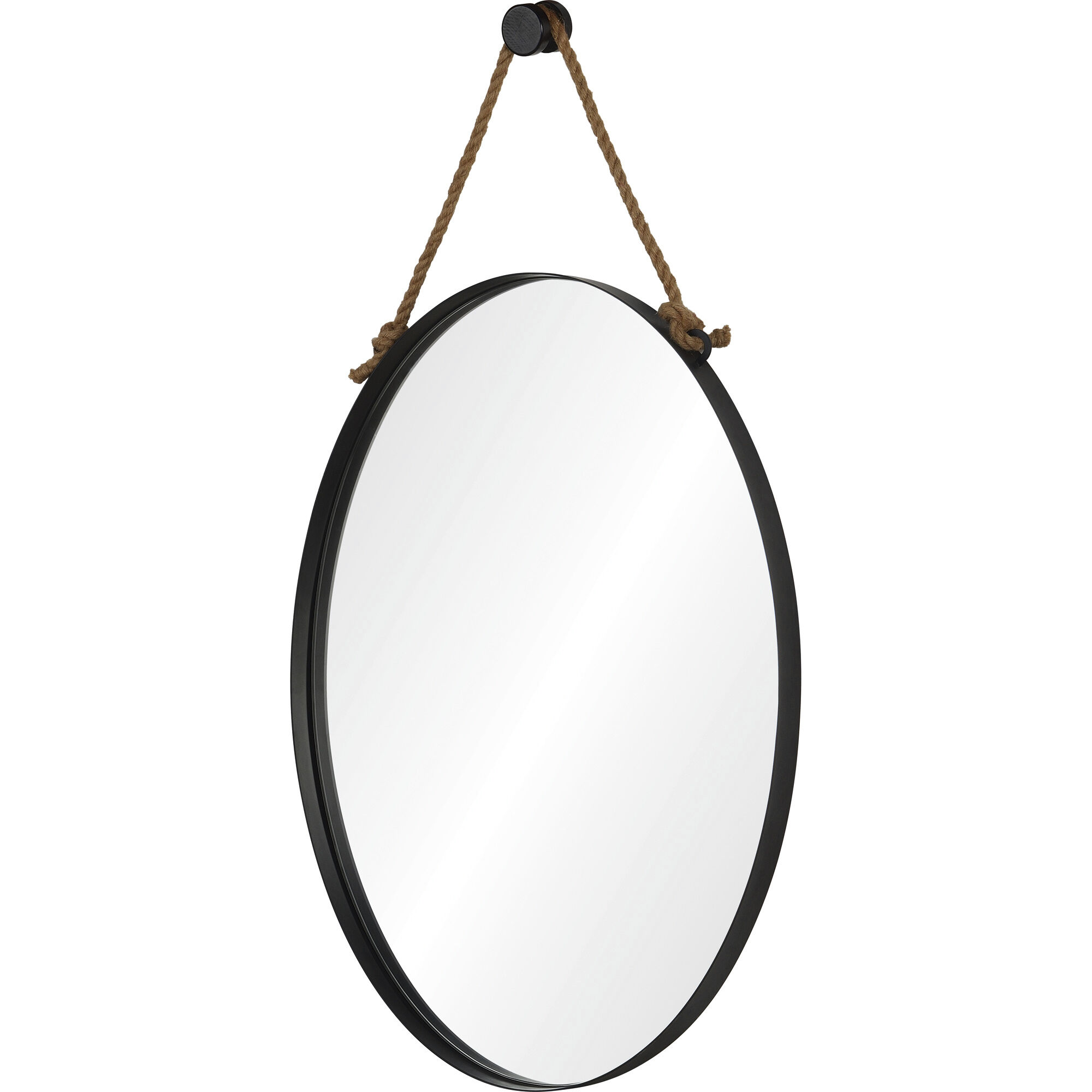 Parbuckle 42 X 22 inch Black Wall Mirror
