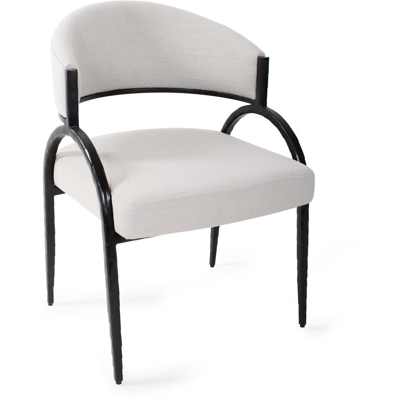 Dewitt Gray and Black Upholstered Side Chair