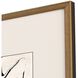 Geometrics Collection Antique Gold Wood With Embossed Weave Pattern Framed Art