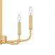 Abner 5 Light 18 inch Aged Brass Chandelier Ceiling Light