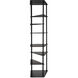 Everest Matte Black Bookcase