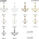 Glendale 5 Light 25 inch Antique Brass Chandelier Ceiling Light