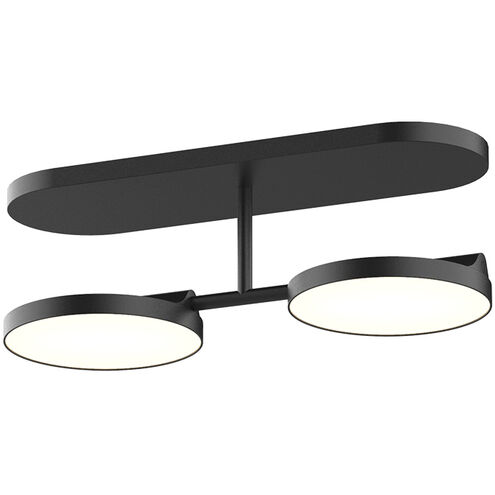 Novel LED 13.25 inch Black Bath Vanity Light Wall Light