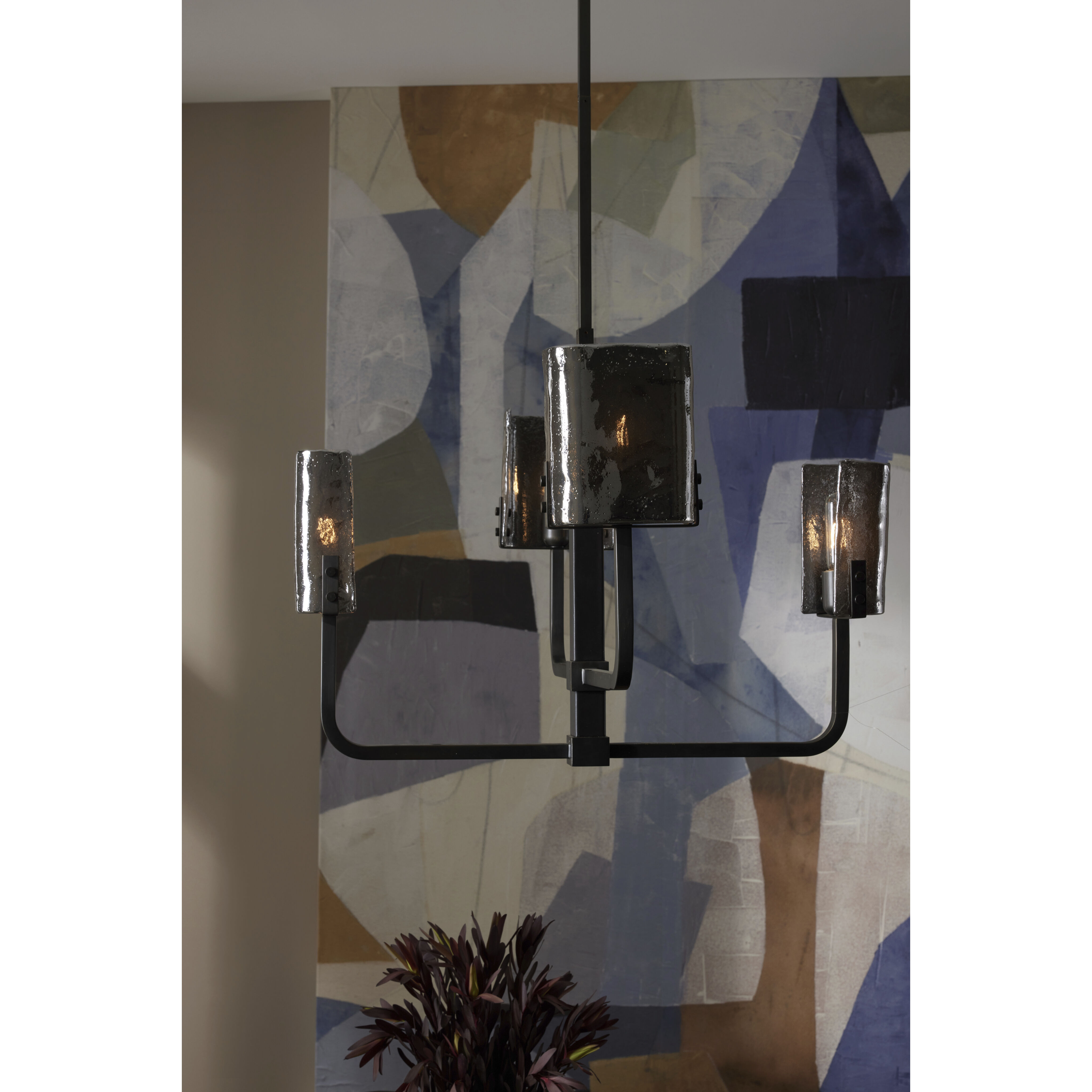 Yosef 4 Light 30 inch English Bronze Chandelier Ceiling Light