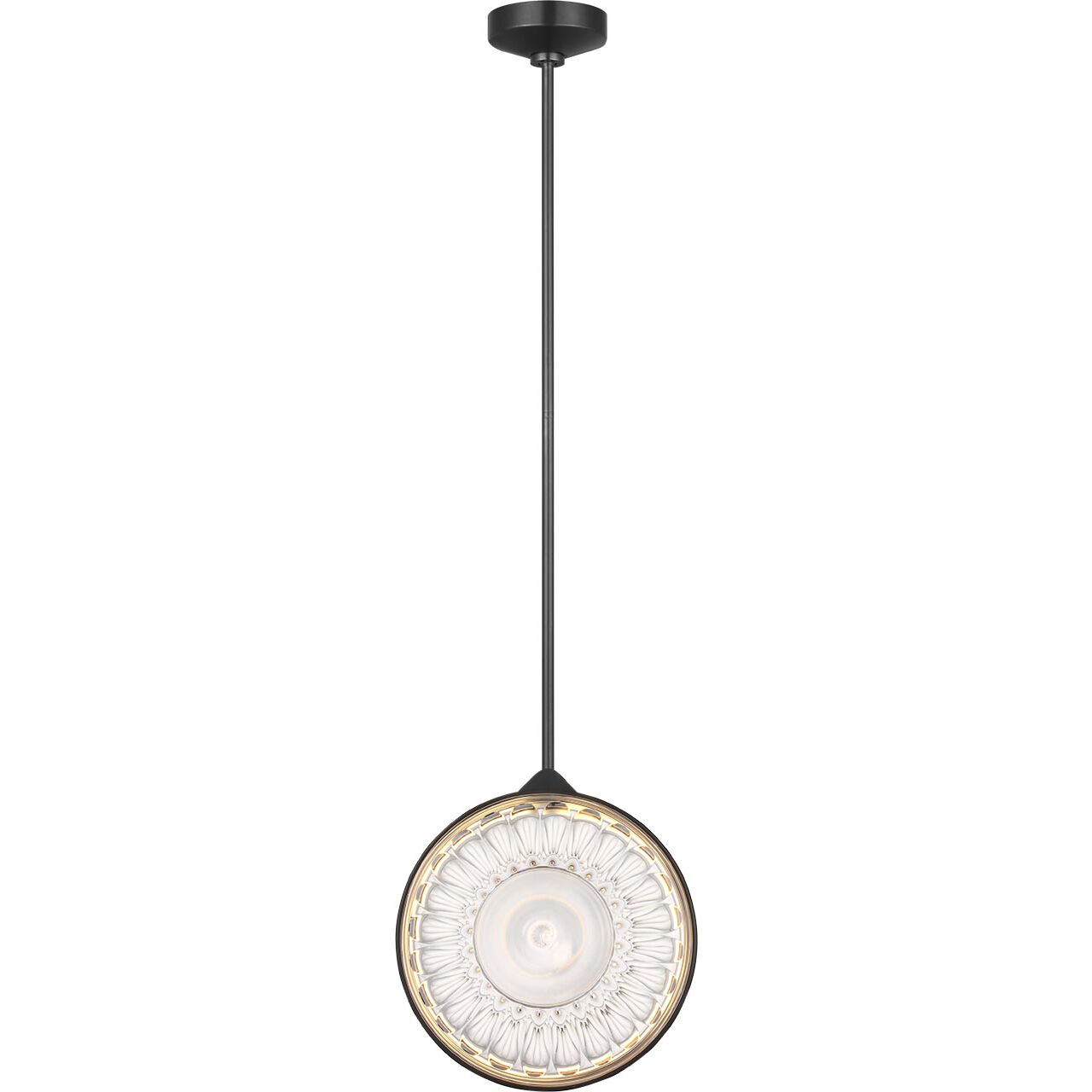 Waterford Copper Coast LED 15 inch Bronze Olive Cut Pendant Ceiling Light