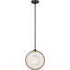 Waterford Copper Coast LED 15 inch Bronze Olive Cut Pendant Ceiling Light