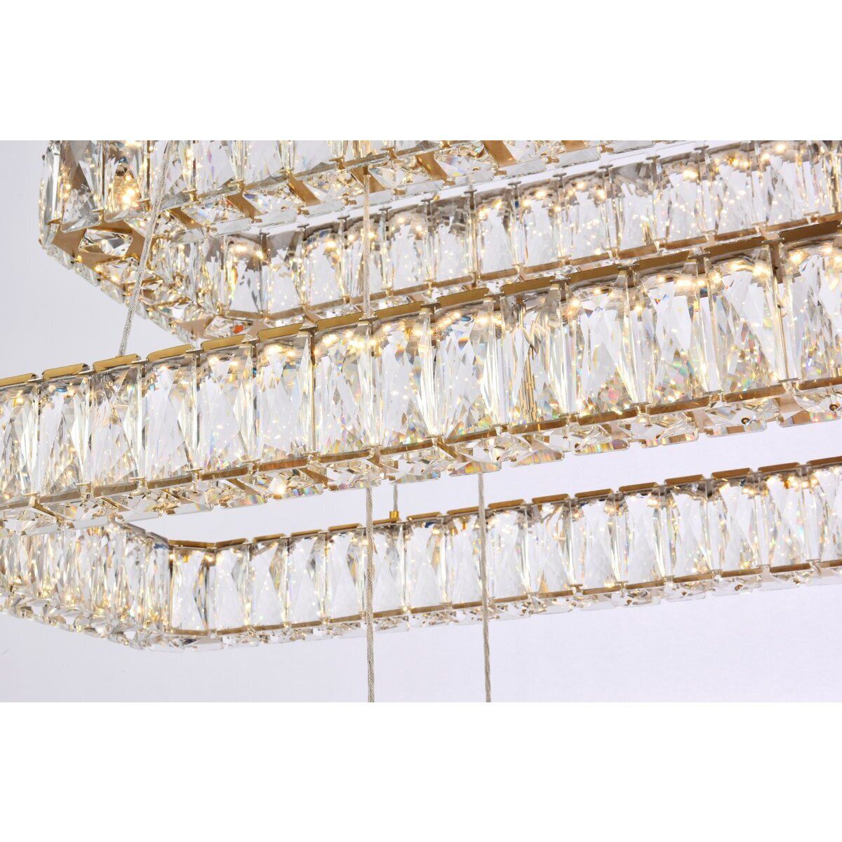 Monroe 3 Light 42 inch Gold Pendant Ceiling Light
