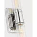 Keaton 2 Light 5 inch Chrome Bath Vanity Wall Light in Crackle Glass