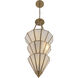 Jaxen 5 Light 14.25 inch Legacy Brass Pendant Ceiling Light