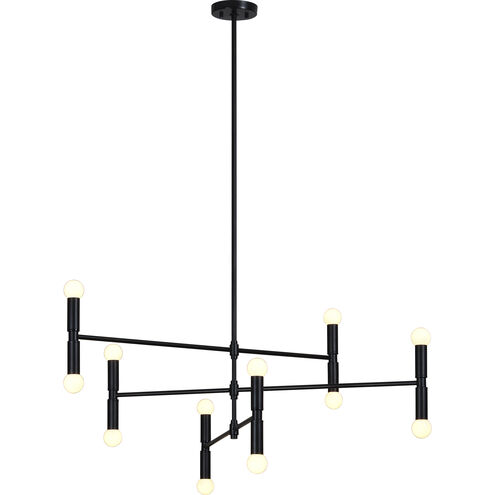Zander 12 Light 16.25 inch Matte Black Pendant Ceiling Light