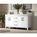 Nathan 60 X 34 inch White Bathroom Vanity Cabinet