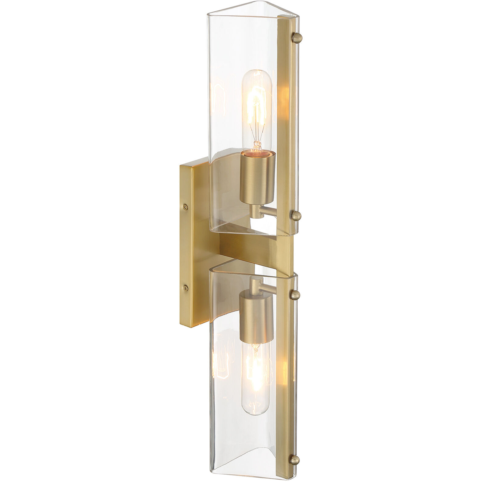 Latitude 2 Light 4.5 inch Brushed Gold Wall Sconce Wall Light