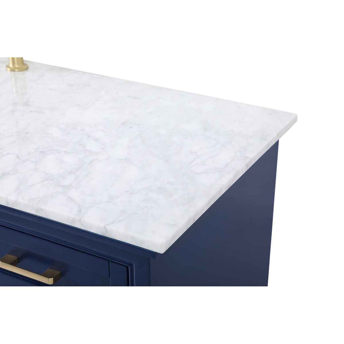 Americana 60 X 22 X 35 inch Blue Vanity Sink Set
