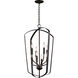 Romee 8 Light 18 inch Bronze Foyer Pendant Ceiling Light, Large