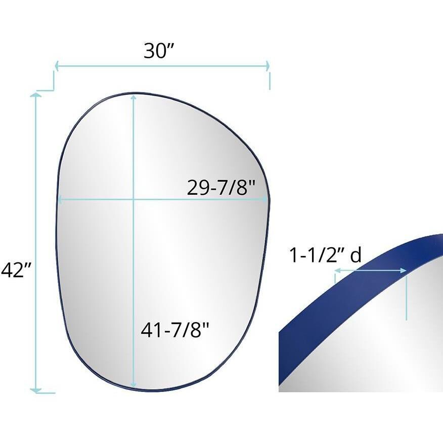 Klein 42 X 30 inch Royal Blue Mirror