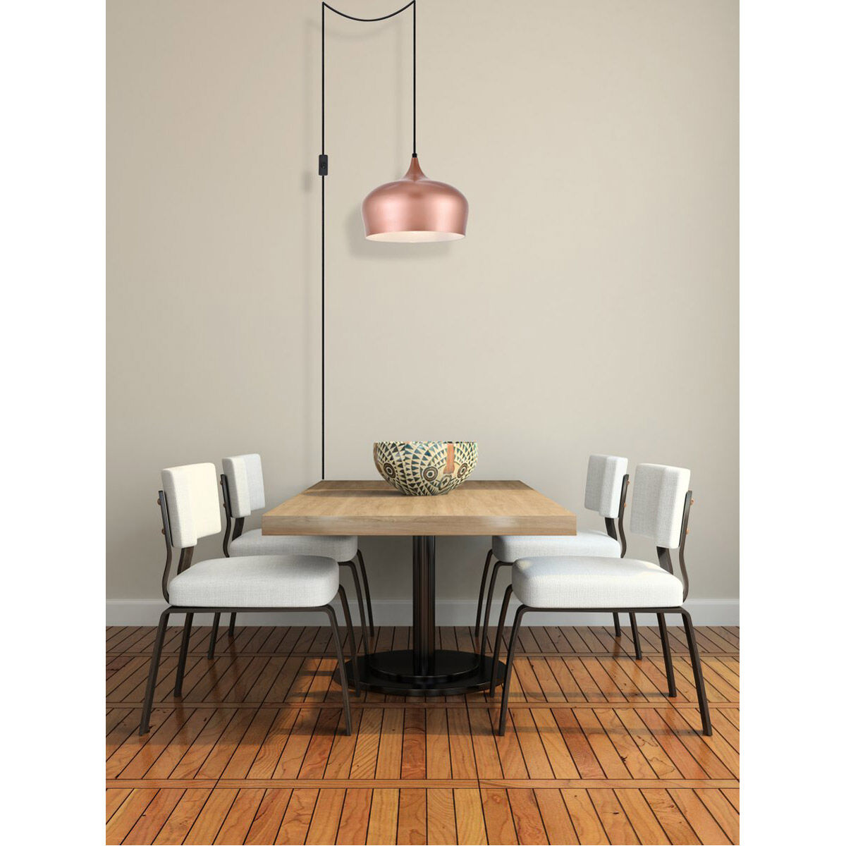 Nora 1 Light 11.5 inch Honey Gold Pendant Ceiling Light