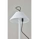 Danny 14 inch 1.50 watt White and Antique Brass LED Cordless Table Lamp Portable Light