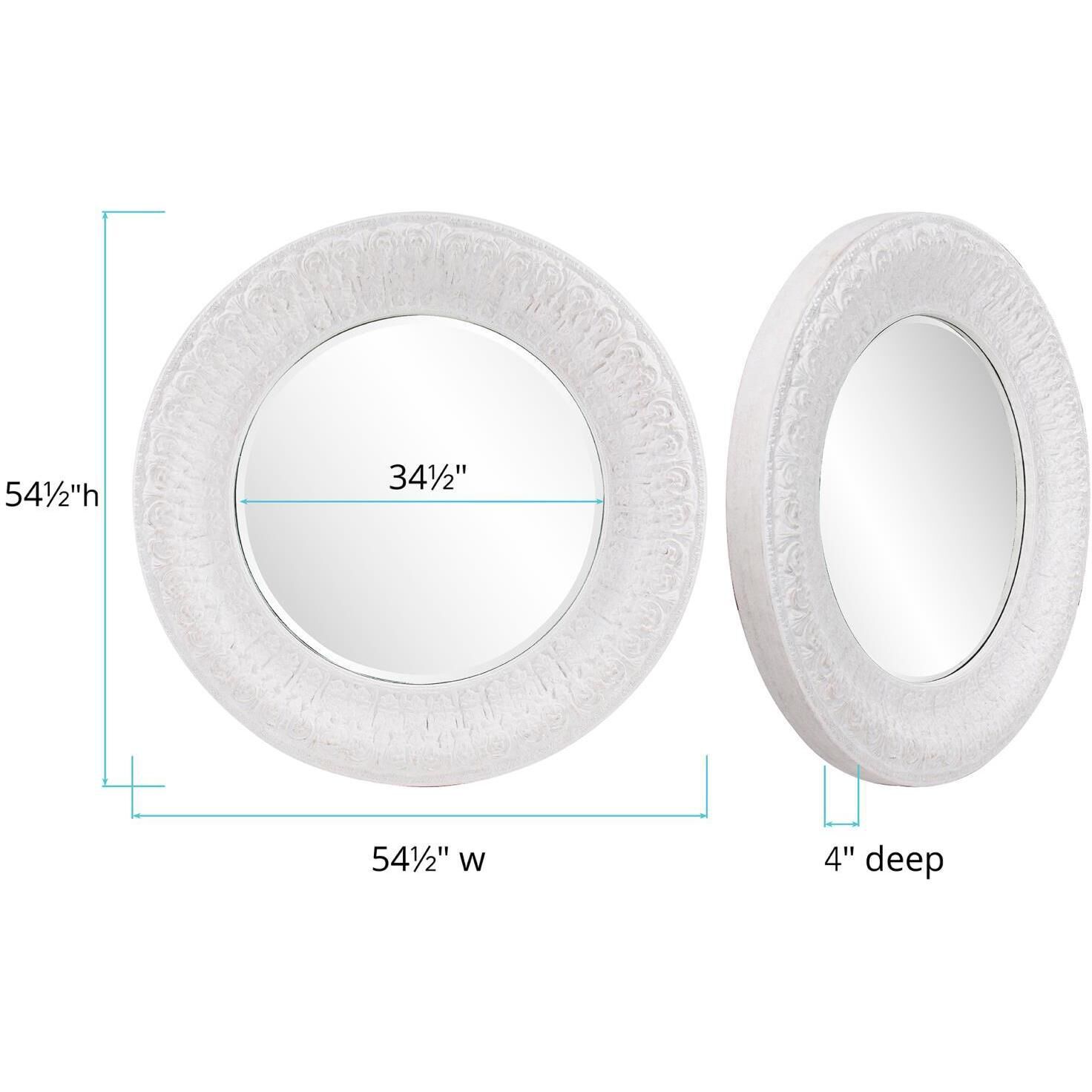 Arthur 54.5 X 54.5 inch White Mirror