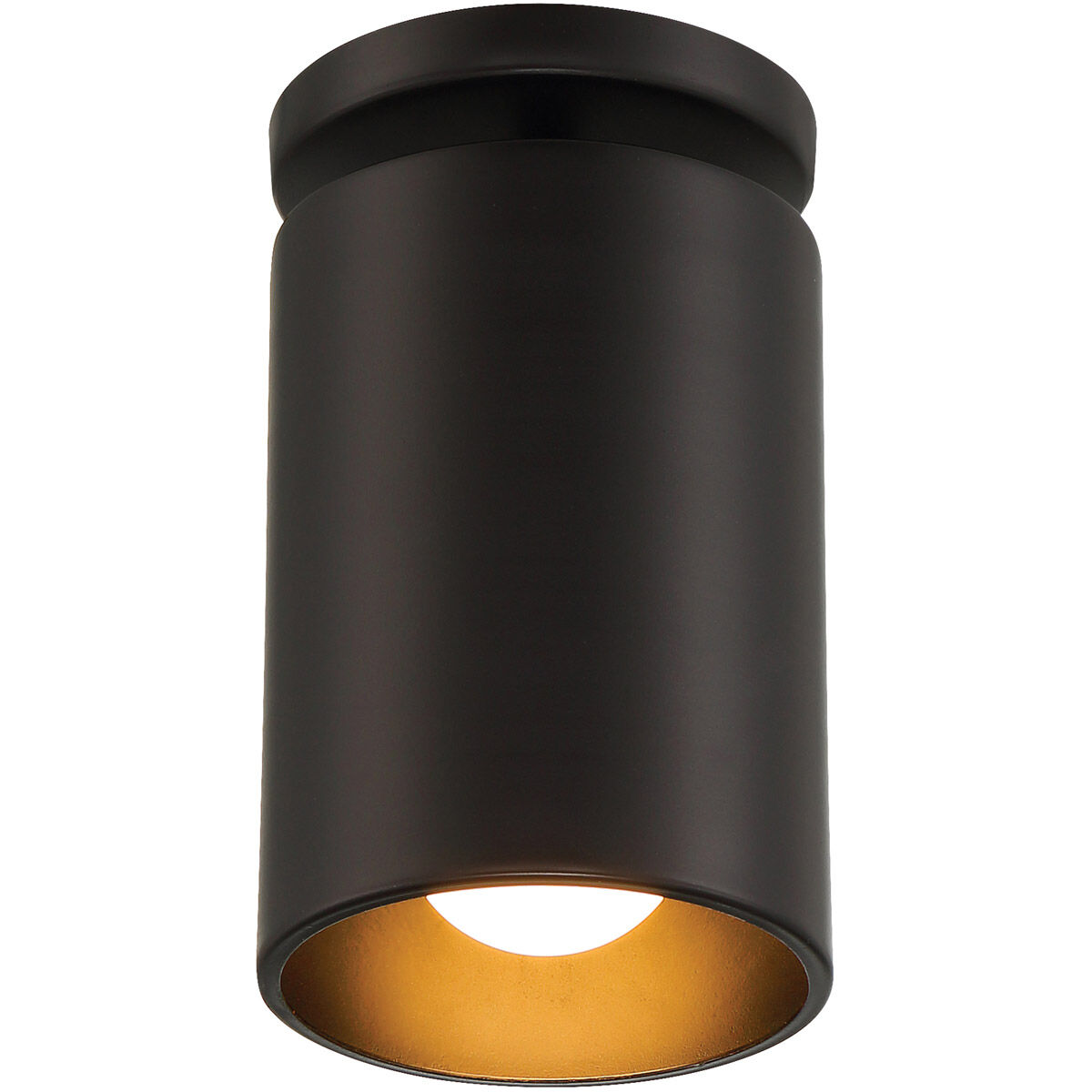 Pint LED 5 inch Matte Black Outdoor Flush Mount