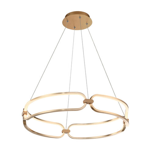 Charmed LED 24 inch Soft Gold Pendant Ceiling Light in 24in, dweLED