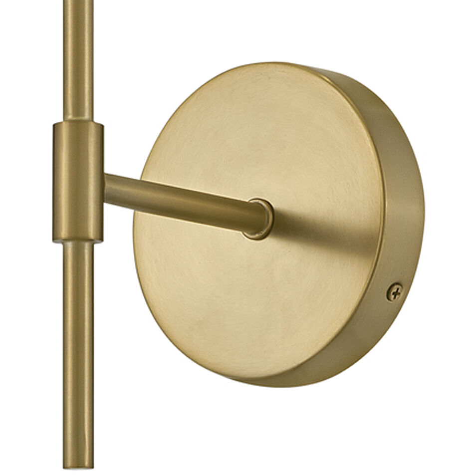 Blake LED 8 inch Lacquered Brass Sconce Wall Light