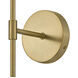 Blake LED 8 inch Lacquered Brass Sconce Wall Light