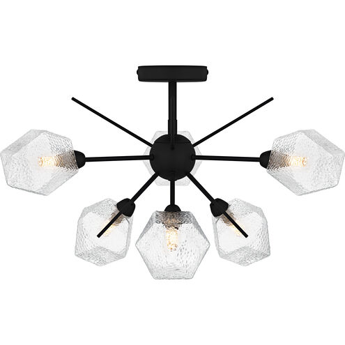 Salvador 6 Light 24 inch Earth Black Semi-Flush Mount Ceiling Light, Extra Large