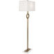 Oculus 62.13 inch 150.00 watt Warm Brass Floor Lamp Portable Light in Oyster Linen